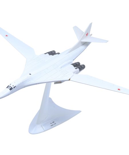 1:200 TU-160 White Swan Bomber Military Aircraft Long Range Strategic Bomber Finished Metal Model