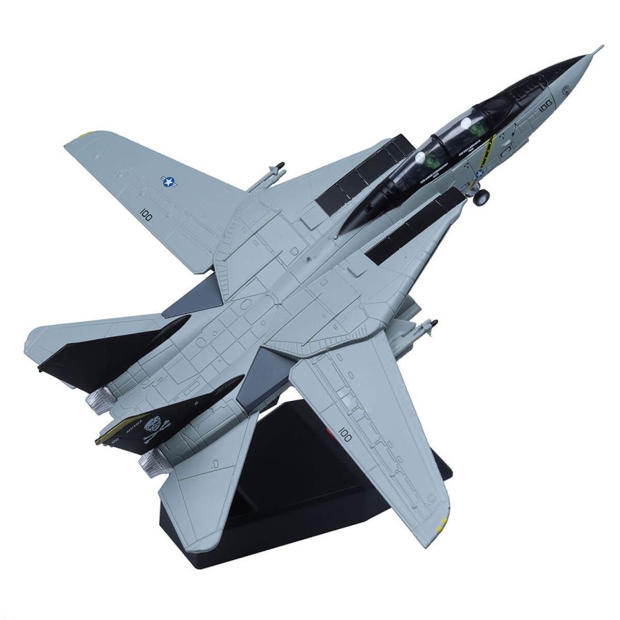 Tiuimk F-14 Tomcat 1:100 – Avion Militaire En Alliage, Maquette Déco Super Réaliste, Cadeau Collector Pour Passionnés D’aviation