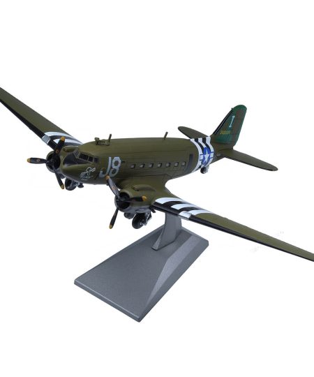 1/100 Scale C47 J8 Transport Airtrain Model Military Fighter Diecast Model