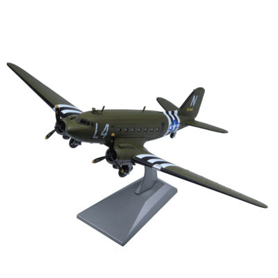 1/100 Scale C47 L4 Transport Airtrain Model Military Fighter Diecast Model