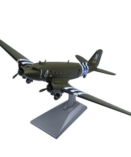 1/100 Scale C47 L4 Transport Airtrain Model Military Fighter Diecast Model