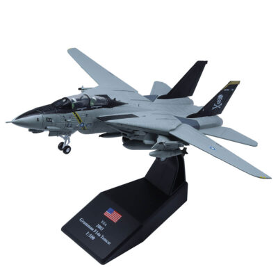 1/100 F-14 Tomcat Skeleton Fighter Plane Model Diecast Military Airplane Model
