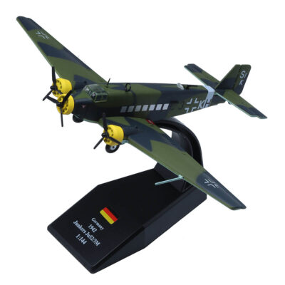 1:144 Diecast JU-52 Aircraft WWII German Transport Plane Aviation Fighter Model