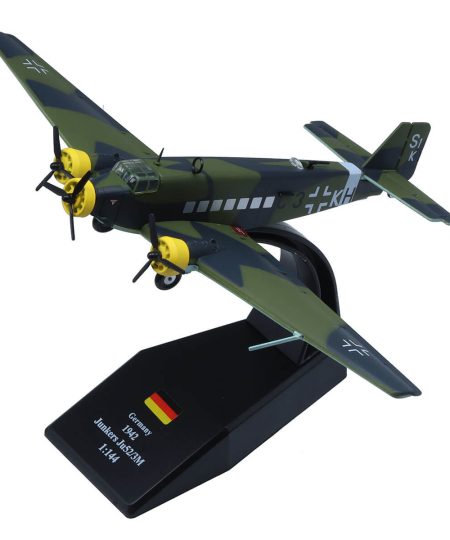 1:144 Diecast JU-52 Aircraft WWII German Transport Plane Aviation Fighter Model