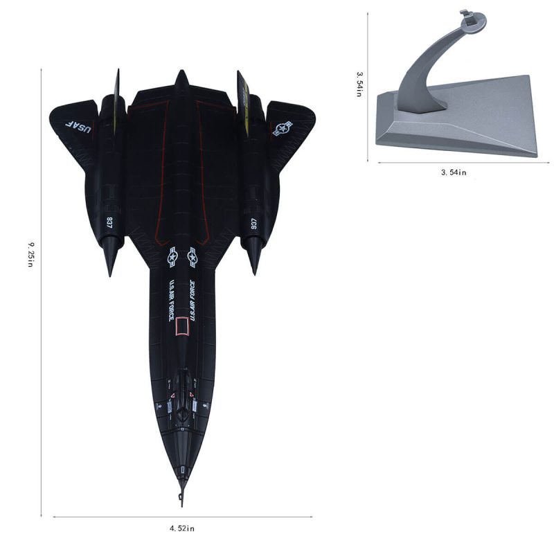 1:144 SR 71 Blackbird Plane Model Diecast Military Fighter Attack ...