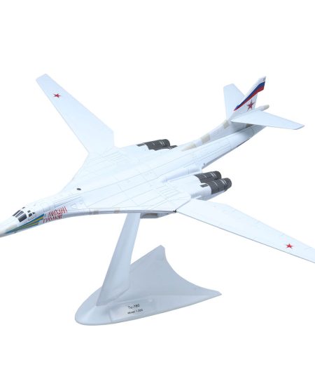 1/200 TU-160 Diecast Aircraft Model Tupolev Black Jack White Swan
