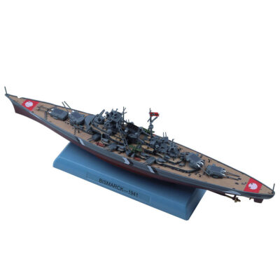 1:1000 Bismarck 1941 Battleship Model Diecast Warship Pre-Built Models