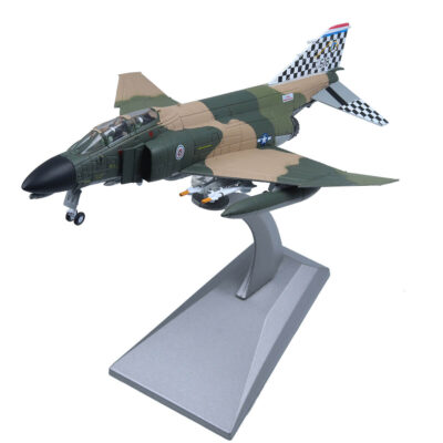 1/100 F-4C Phantom Ⅱ Attack Plane Metal Fighter Military Model Camo Printed Diecast Plane Models