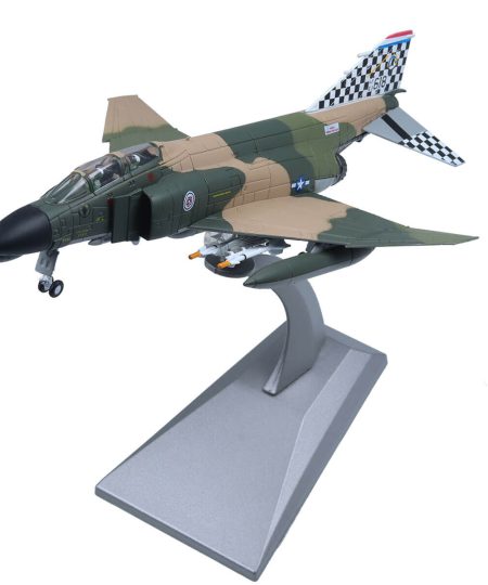 1/100 F-4C Phantom Ⅱ Attack Plane Metal Fighter Military Model Camo Printed Diecast Plane Models