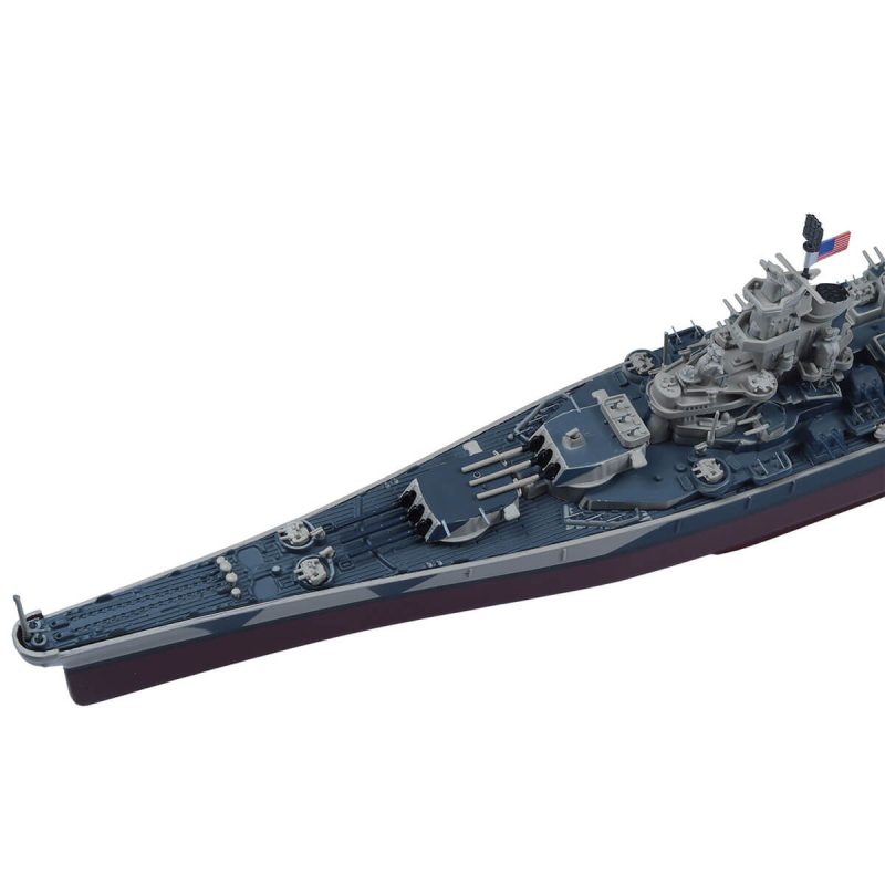 1:1000 Iowa Class BB-61 Battleship Model Diecast Warship Pre-Built ...