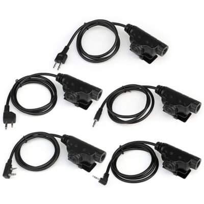 PTT Headset Adapter Black