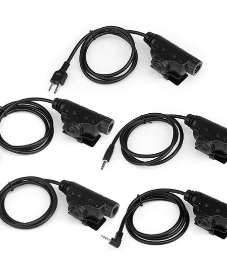 PTT Headset Adapter Black