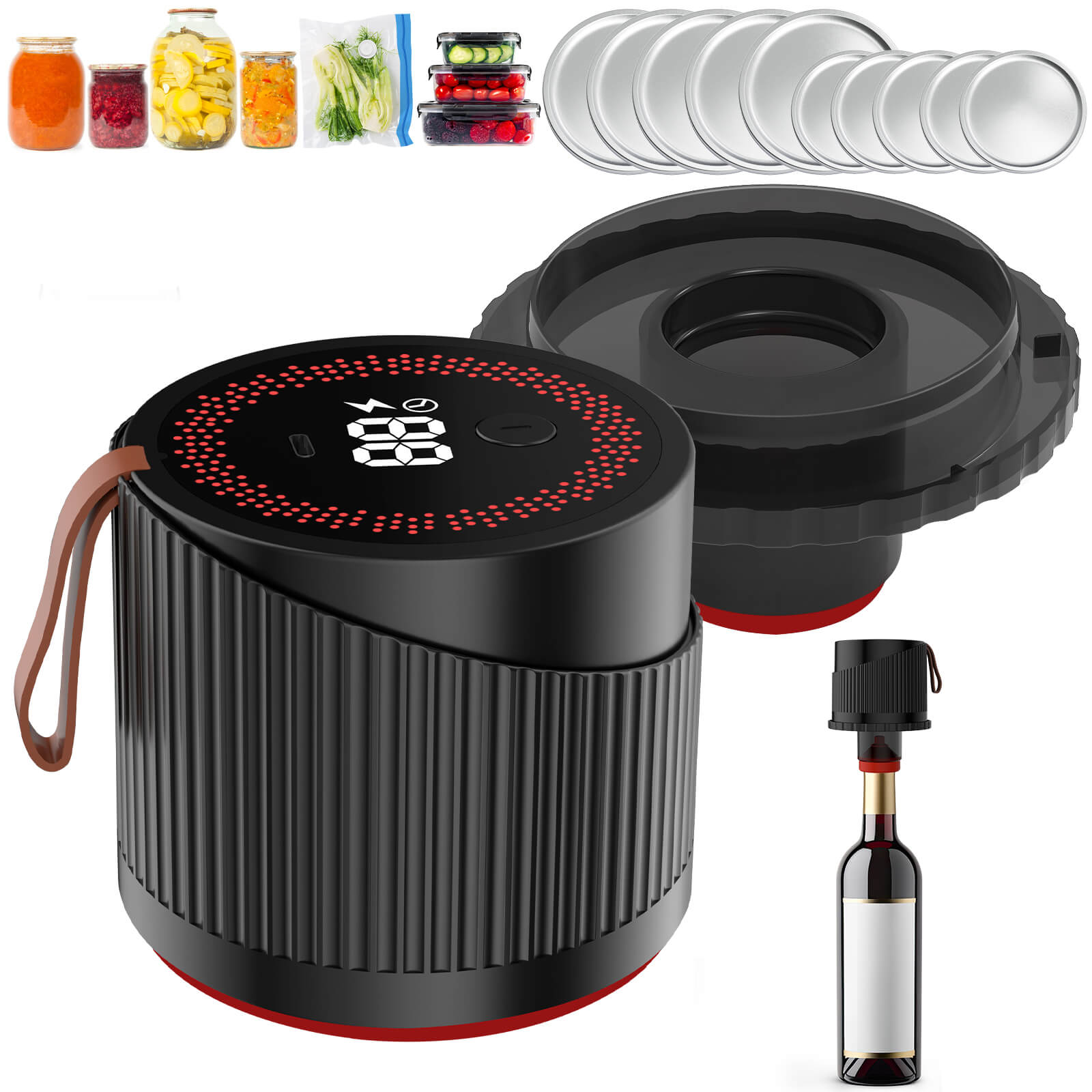 3-in-1 Electric Mason Jar Vacuum Sealer